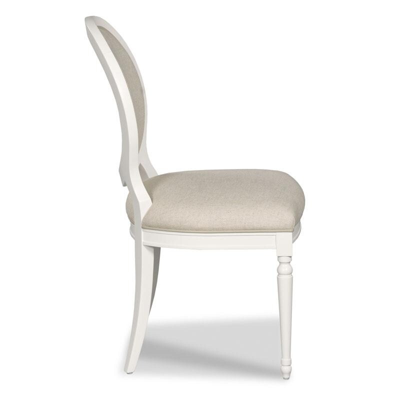 Hampton Side Chair in White Side